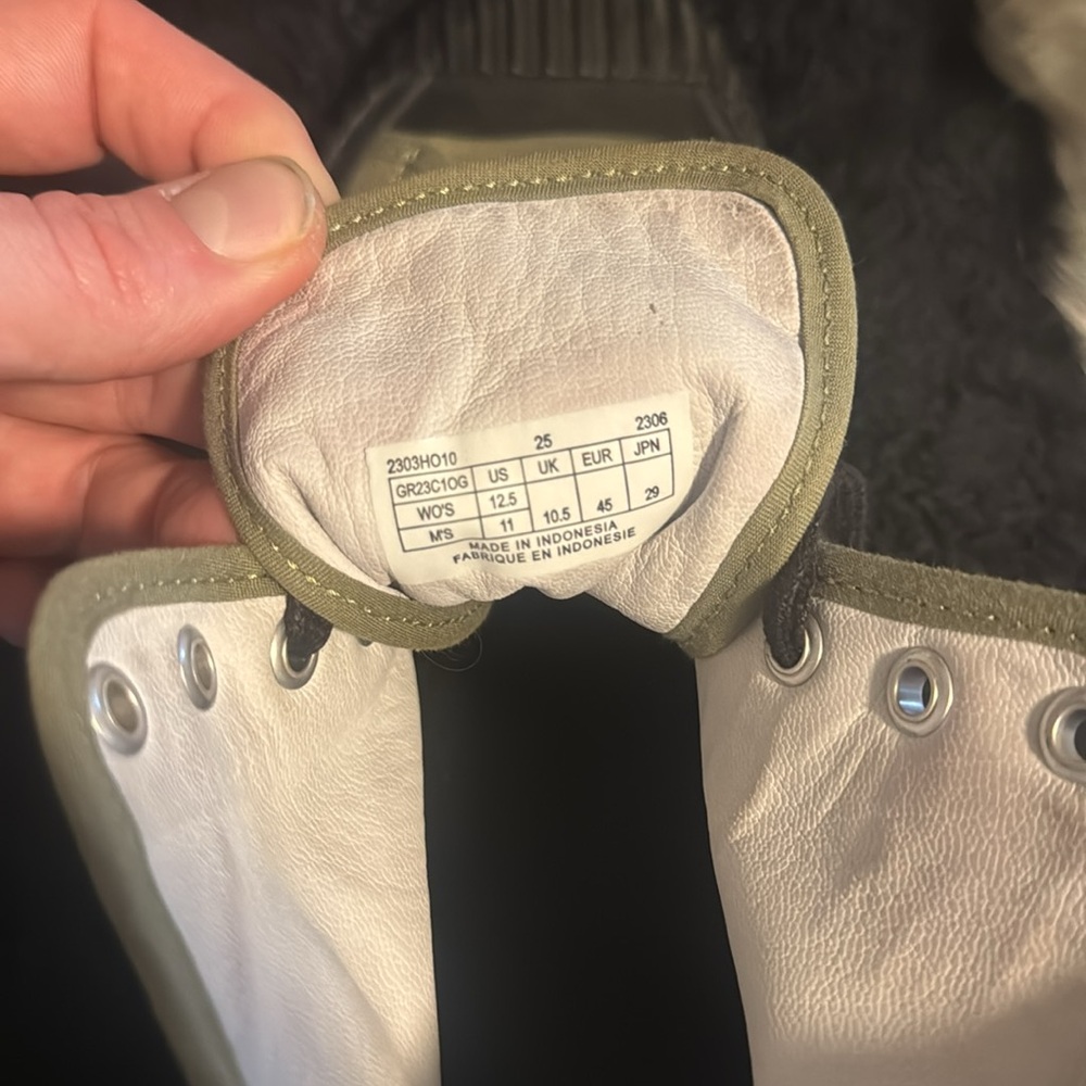 PF Flyer Grounder hi tops in olive/green - Picture 5 of 5